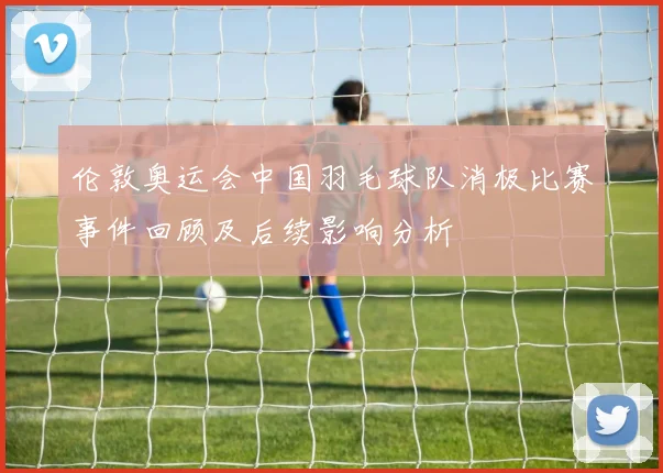 伦敦奥运会中国羽毛球队消极比赛事件回顾及后续影响分析
